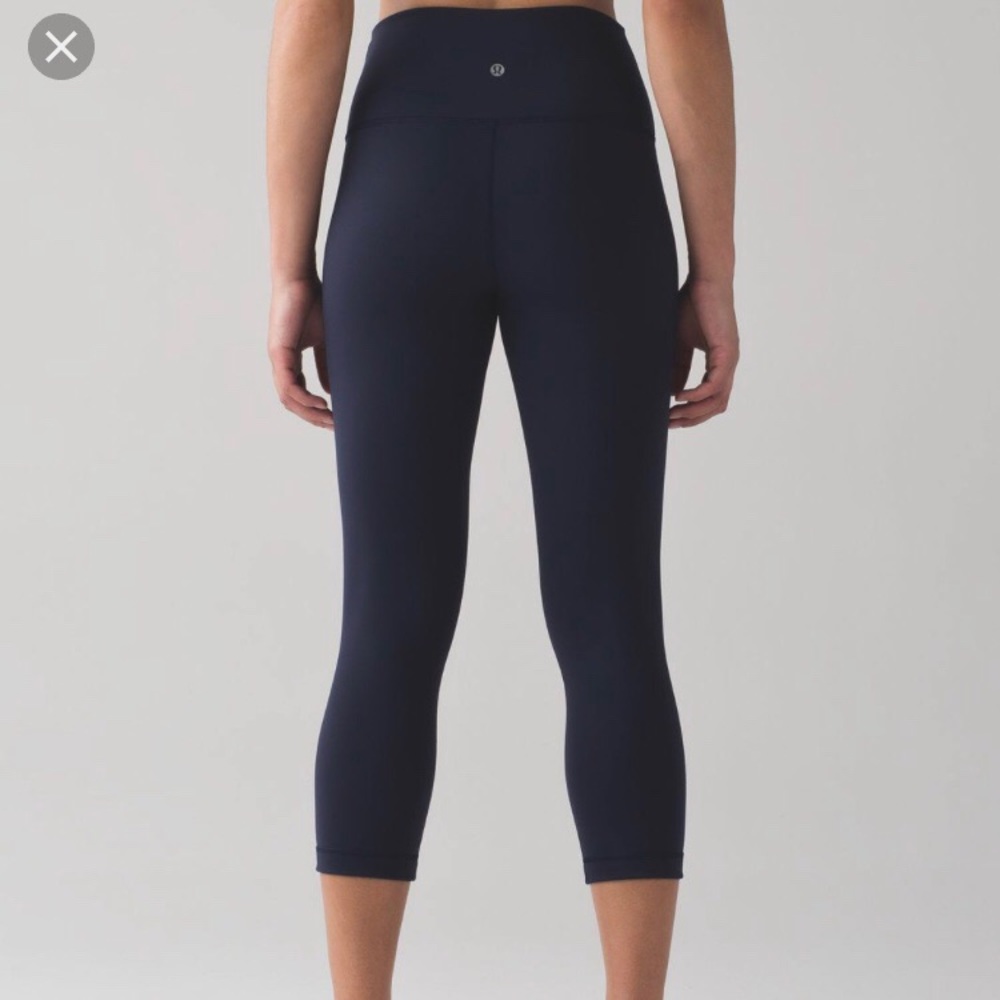 Lululemon wunder under high rise cropped leggings